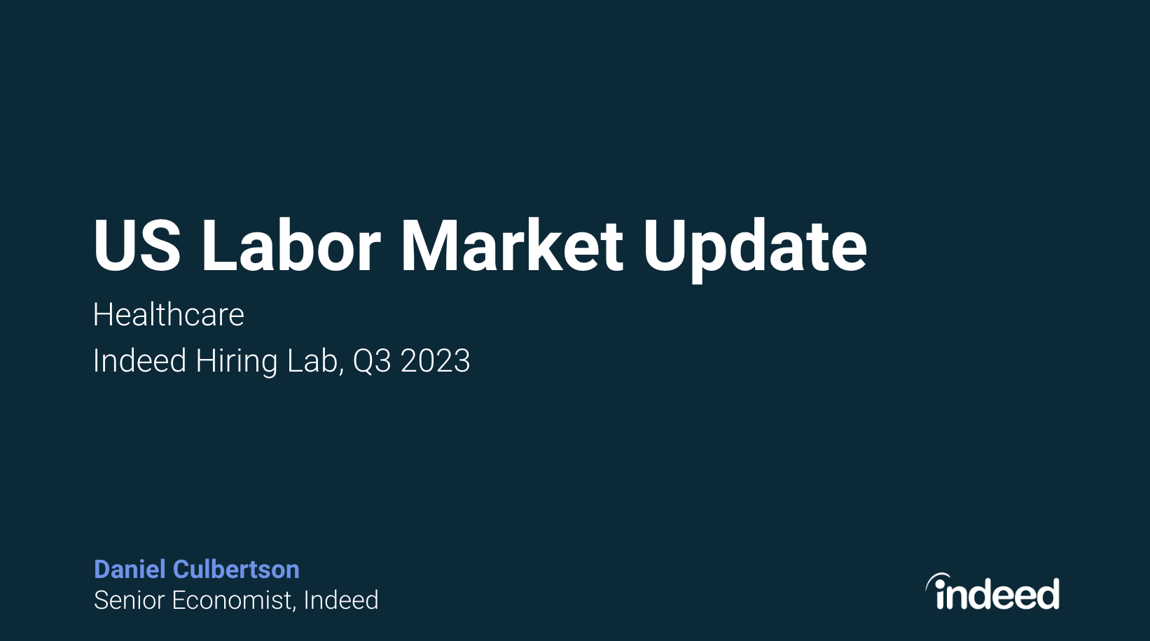 US Labor Market Update Healthcare Q3 2023